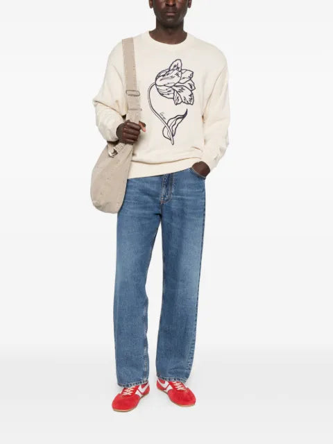 Kenzo floral-embroidered sweater