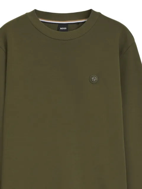 BOSS cotton-blend sweatshirt with Double B monogram