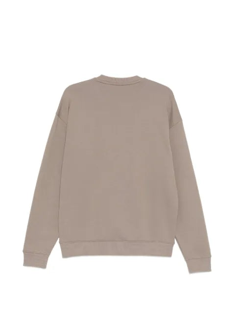 HUGO logo-patch crew-neck sweater