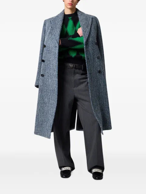 MSGM argyle-knit sweater