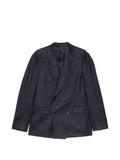 Canali double-breasted peak-lapels wool blazer