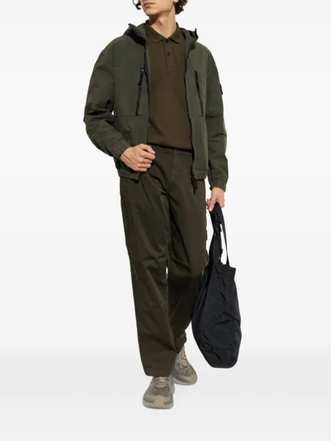 Stone Island 6100062 organic cotton fleece hoodie