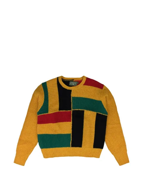 Denim Tears Trifecta patchwork-knit sweater