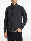 Stone Island Compass patch button-up sweater