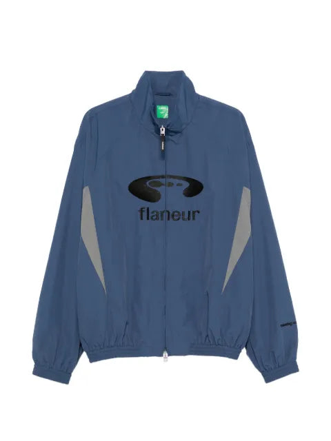 FLÂNEUR Music logo-embroidered track jacket