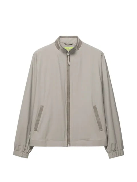 Shanghai Tang Mandarin zip-up high-neck jacket