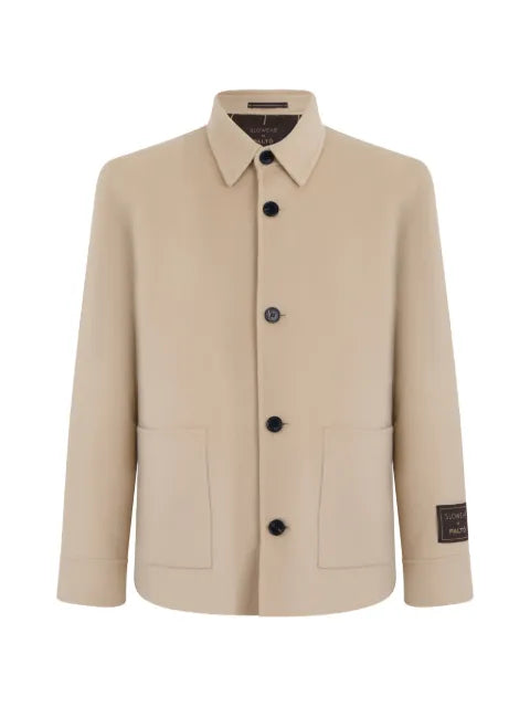 slowear x Paltò button-fastening patch-pocket jacket