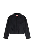 Diesel raglan-sleeve gathered bomber jacket