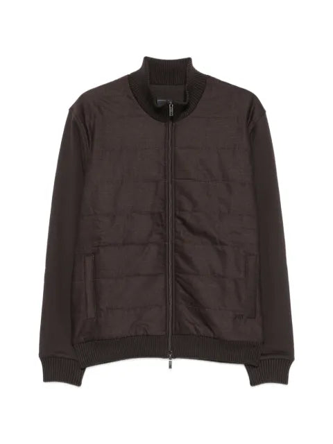 Fay quilted zip-up jacket