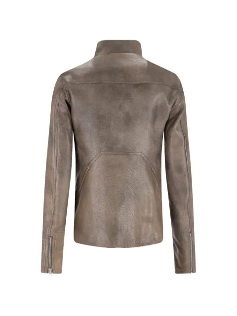 Rick Owens asymmetric leather jacket