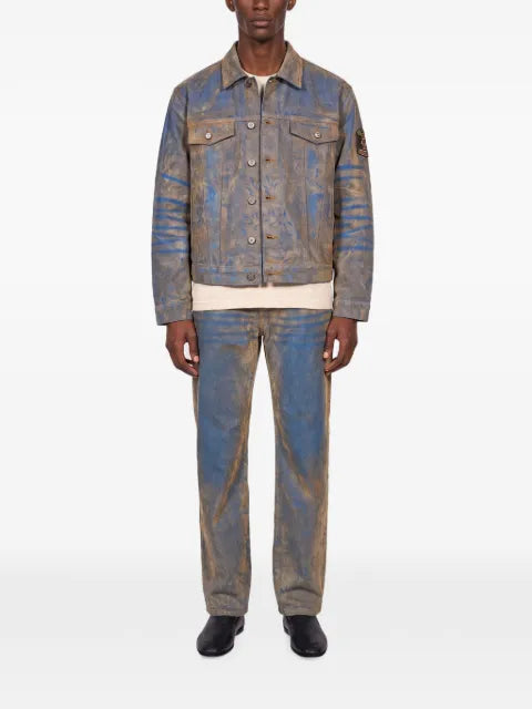 KidSuper faded-effect denim jacket