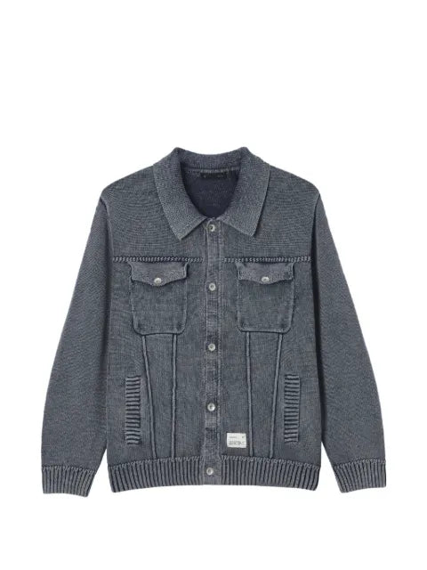 FIVE CM button-up panelled cardigan