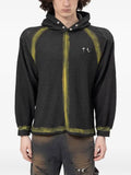 THUG CLUB Bulk waffle-knit hoodie