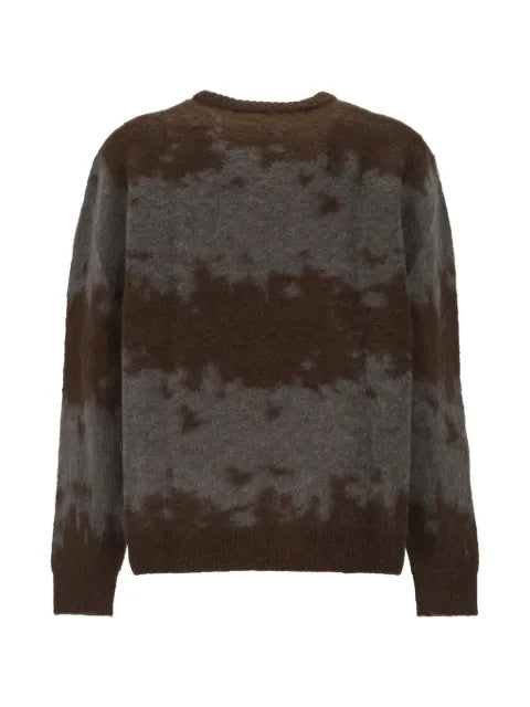 Gramicci Mohair splatter-pattern mohair-blend sweater