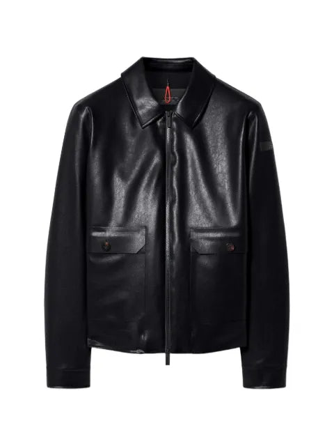 RRD zip-up faux-leather jacket