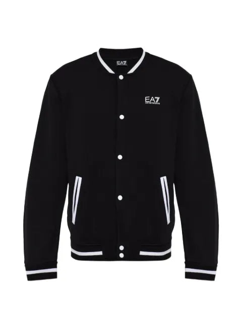 Ea7 Emporio Armani logo-print bomber sweatshirt