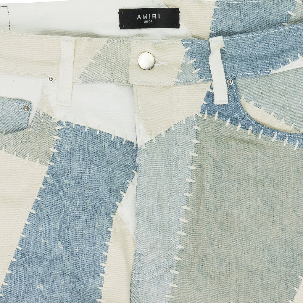 Alabaster Denim Patchwork Skinny Jeans