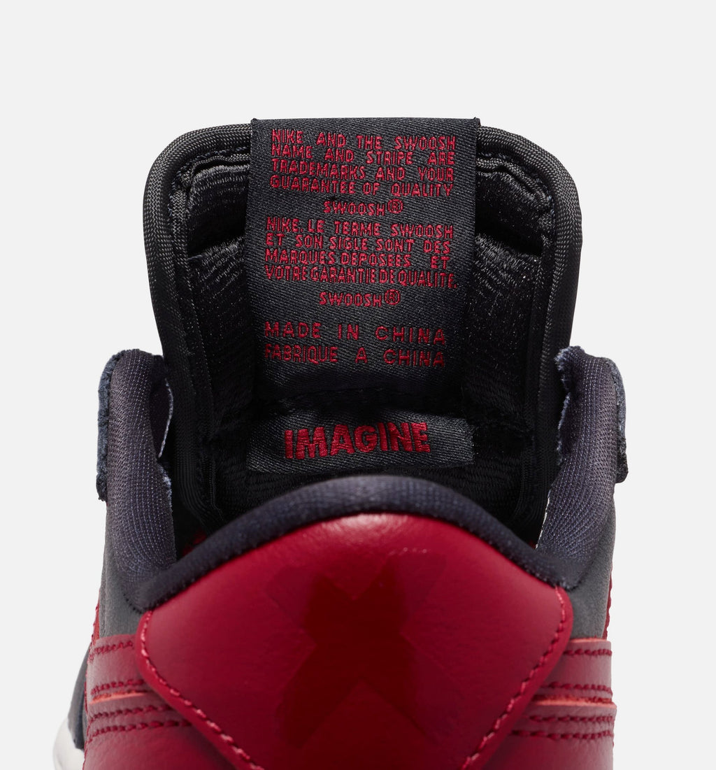 Air Jordan 1 Retro Low OG Banned Youth Sneakers - Black/Varsity Red/Summit White