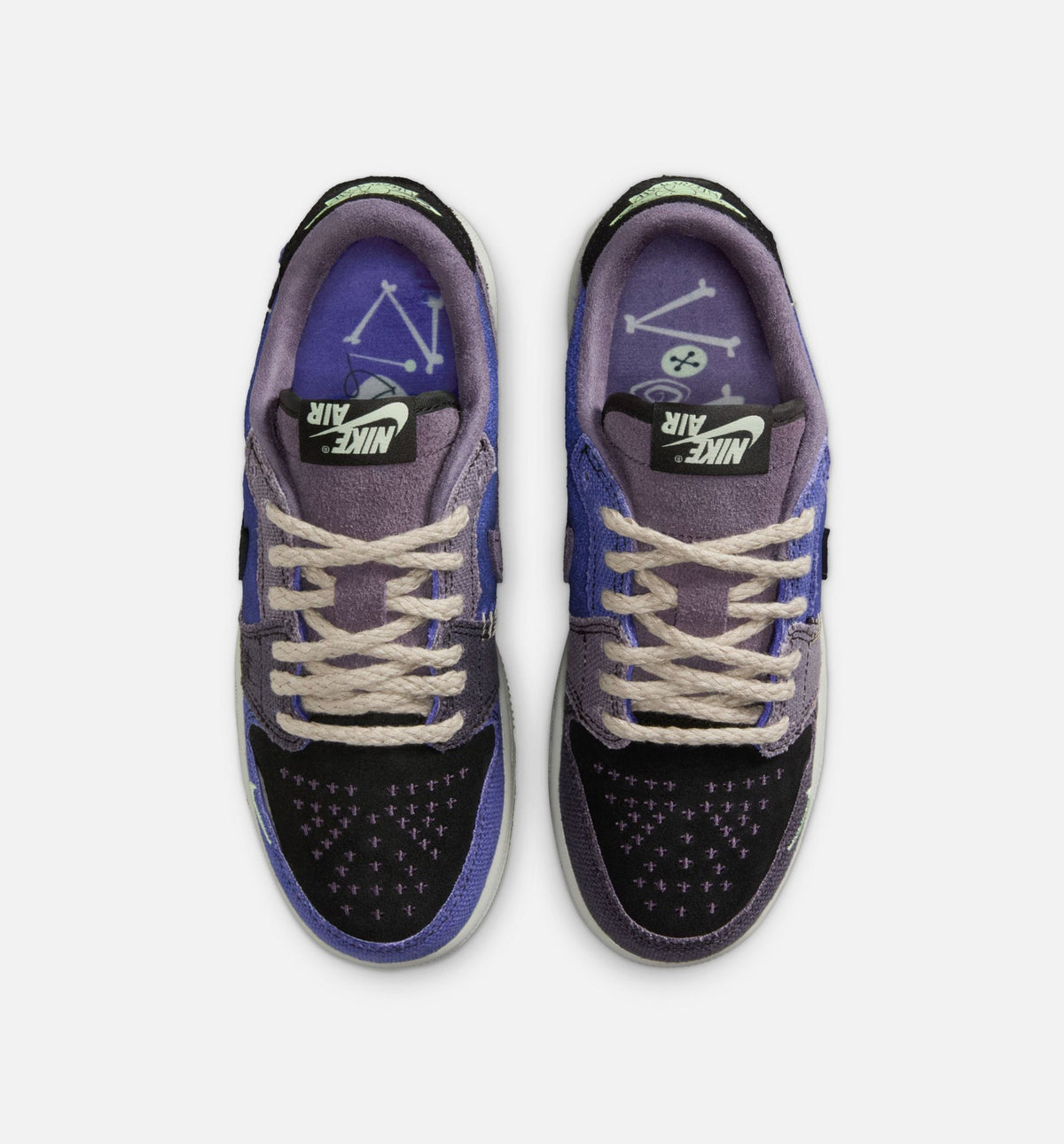 Air Jordan 1 Low OG Grade School – Regency Purple/Vapor Green/Black/Dark Raisin/Daybreak/Light Silver