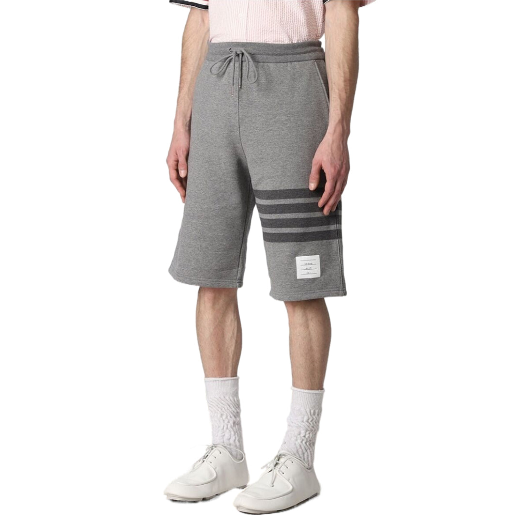 Thom Browne Style Four-Bar Sweatpants