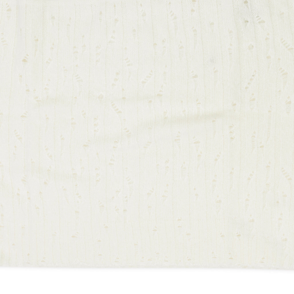 Cream Drop Needle Crewneck
