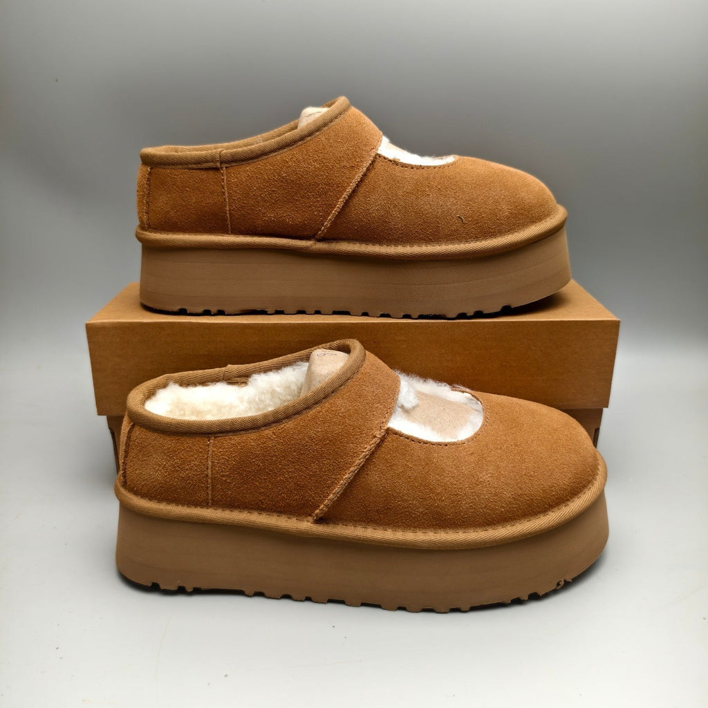 Chestnut Mary Jane Platform Fashion Shoes — New Arrival | In Stock