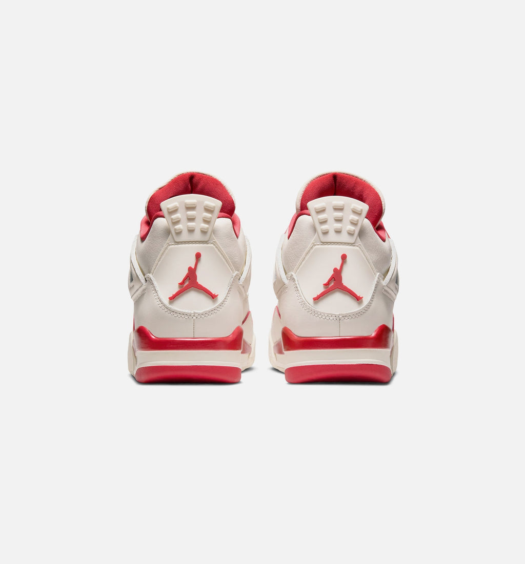 Air Jordan 4 Retro Valentine's Day Women's Lifestyle Shoes - Pale Ivory/Sierra Red/Tough Red