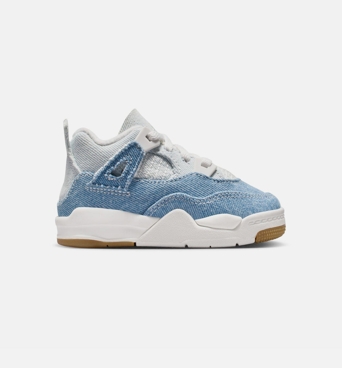 Air Jordan 4 Retro "Worn Blue" Infant/Toddler Shoe – Sail/Worn Blue/Metallic Gold