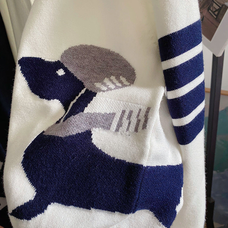 Thom Browne Puppy embroidered cardigan