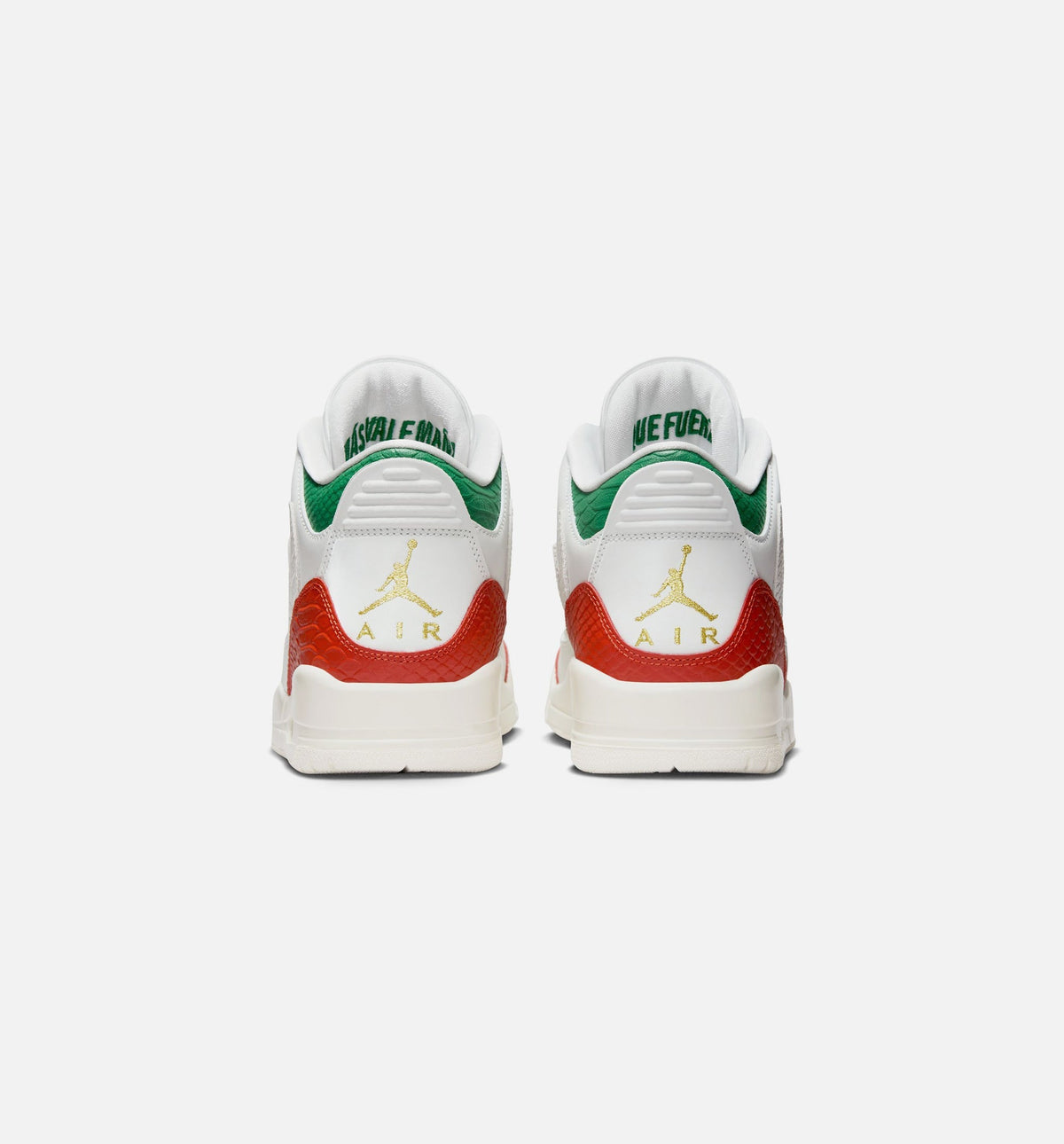 Air Jordan 3 Retro El Vuelo – Men's Lifestyle Shoe in Summit White/Pine Green/Dragon Red/Metallic Gold