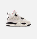 Air Jordan 4 Retro Flight Club | Infant/Toddler Lifestyle Shoe | Sail/Black/University Red