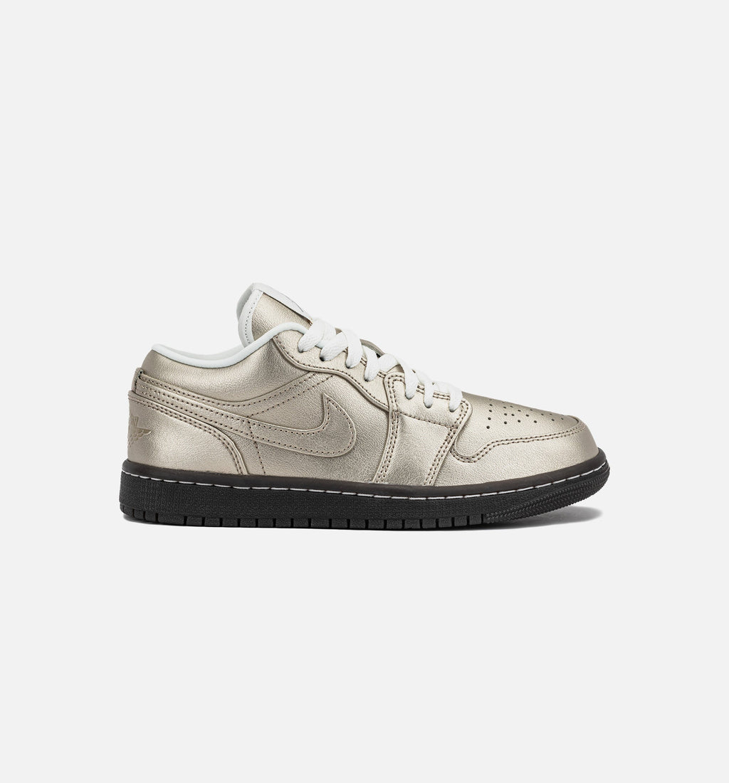 Air Jordan 1 Low SE "Metallic Zinc" Women's Shoe – Metallic Zinc/Summit White/Velvet Brown