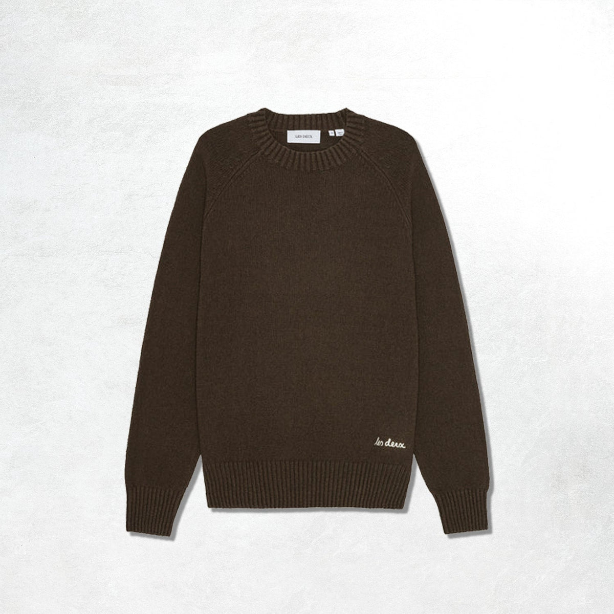 Les Deux Brad Roundneck Knit: Turkish Coffee Brown