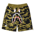 BAPE Shark Camo Print Streetwear Casual Shorts Unisex