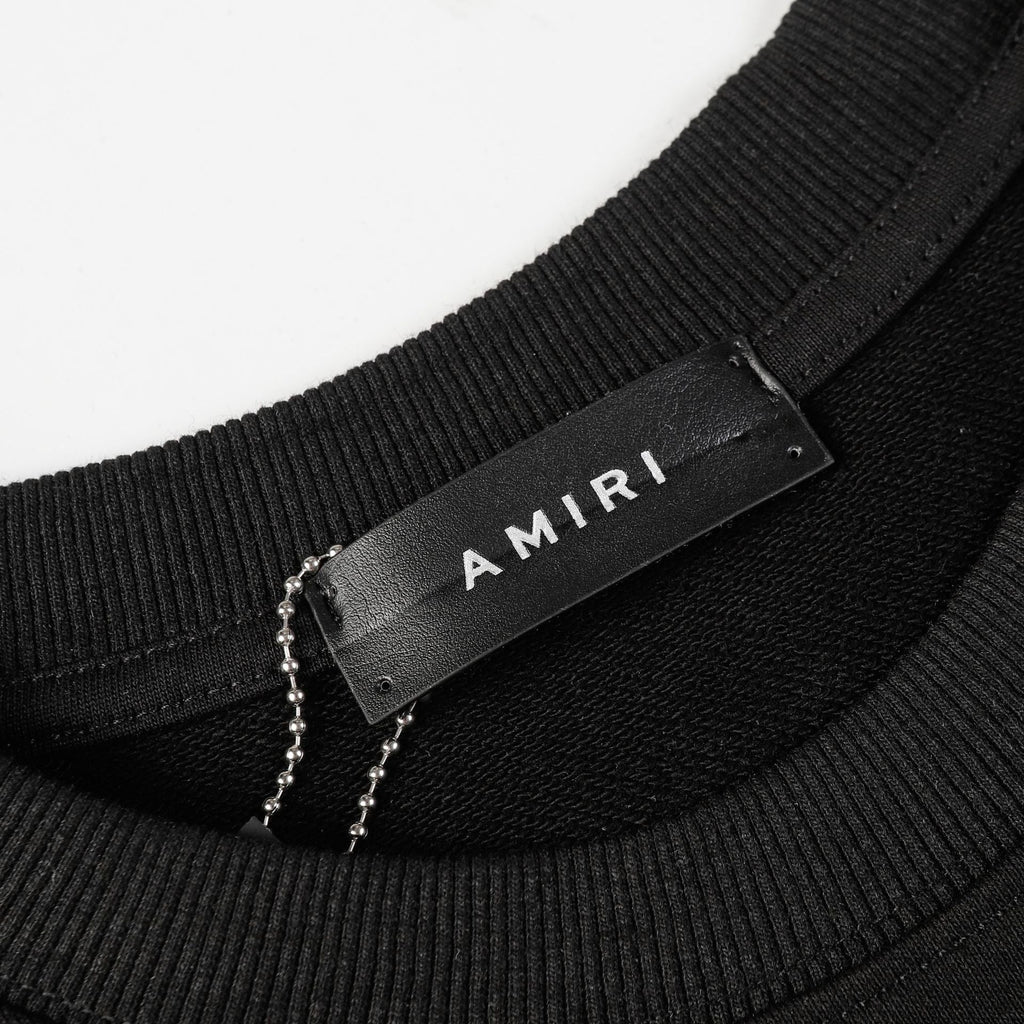 Amiri Logo Letter Dragon Angel Eagle Crewneck Sweatshirt Streetwear
