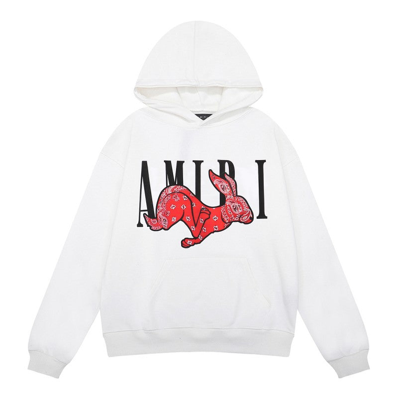 Amiri Letter Graphic Print Hoodie Streetwear Unisex