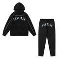Trapstar Arc Logo Blue Camo Fill Tracksuit — Black