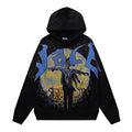Vale Forever Scarecrow & Full Moon Graphic Vintage Wash Hoodie