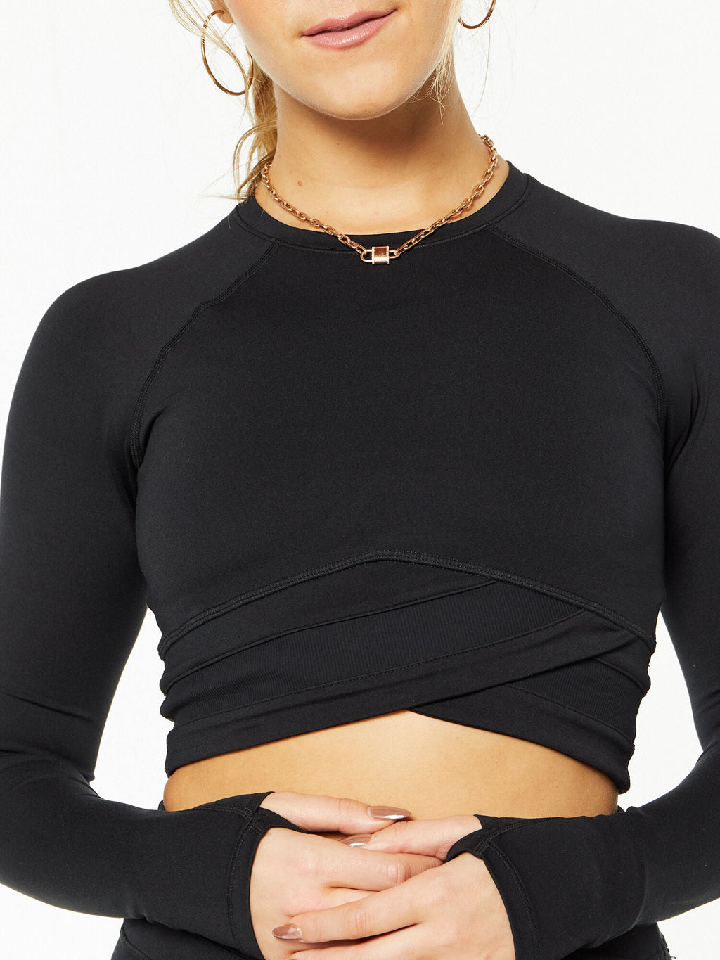 all day wrap waist longsleeve