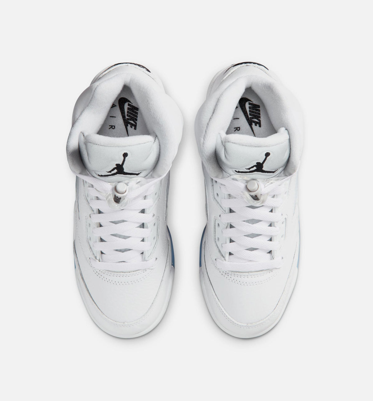 Air Jordan 5 Retro OG White Metallic – Grade School Lifestyle Shoe in White/Black/Metallic Silver