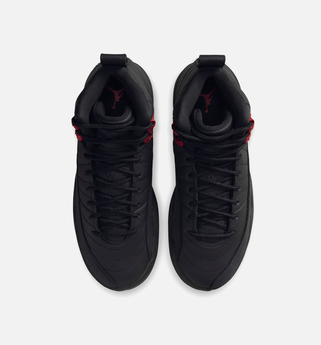 Air Jordan 12 Retro Bloodline Kids' Shoes - Black/Red