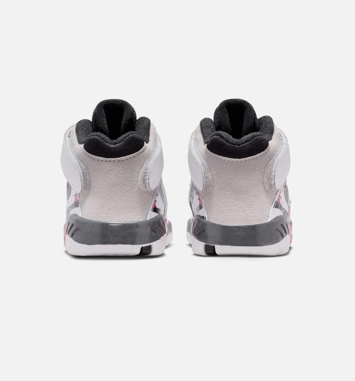Air Jordan 8 Retro White and True Red Infant Sneakers - White/Black/True Red