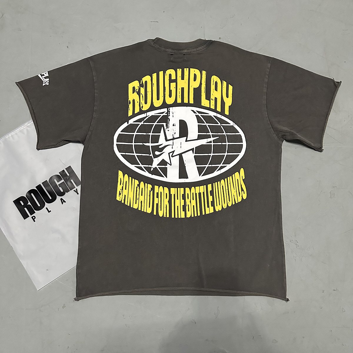 Rough Play Yellow Globe Graphic T-Shirt