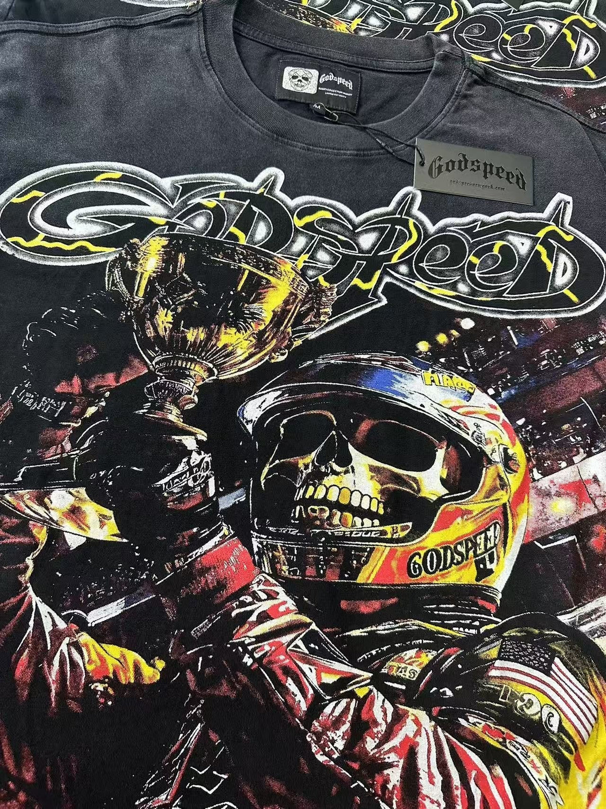 Godspeed Racer Skull Graphic T-Shirt