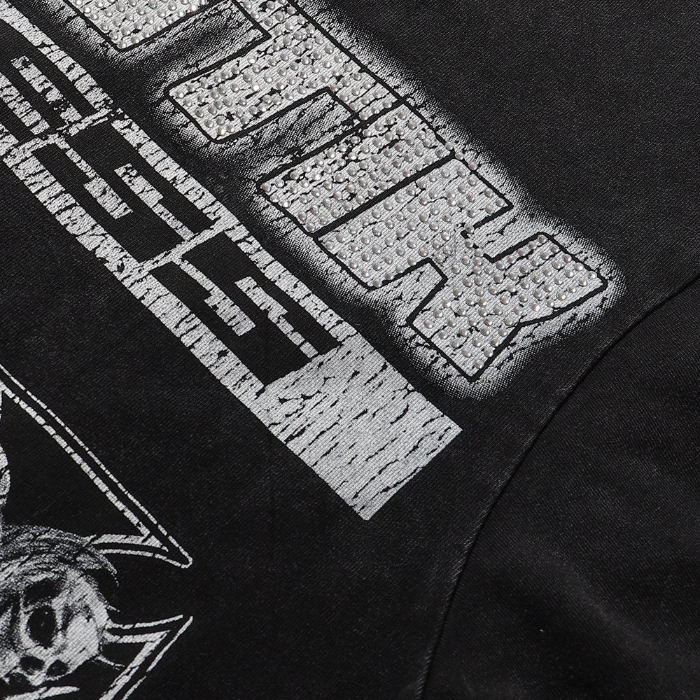 MAJESTIK Death Chain Skull Graphic T-Shirt