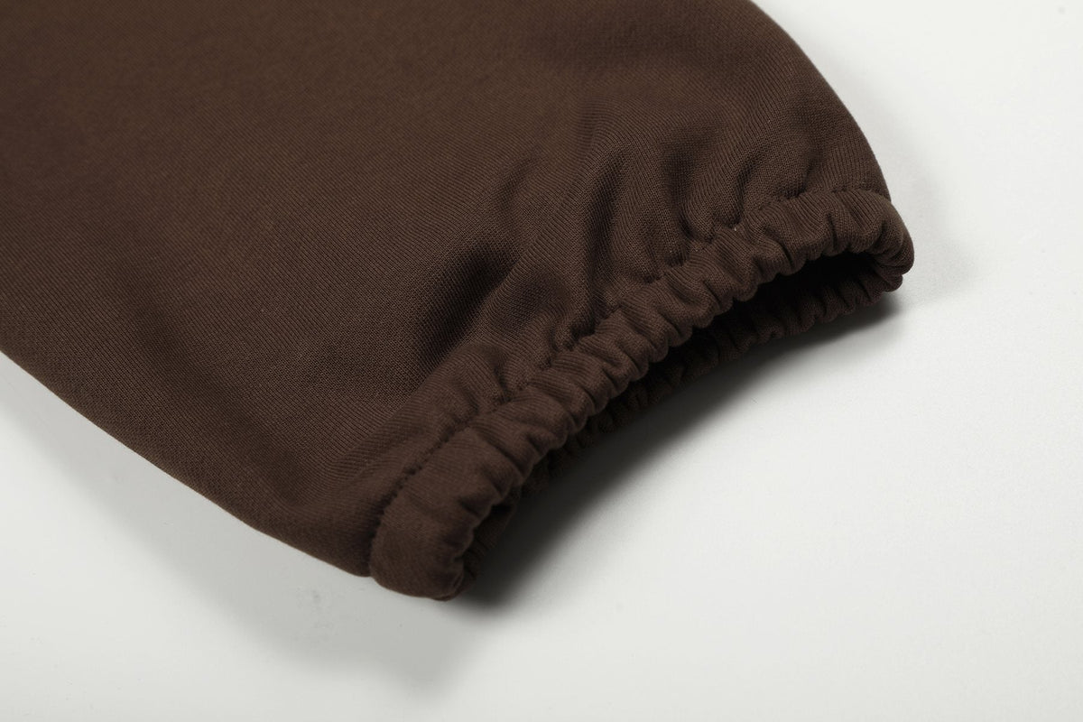 Sp5der Brown Blue Graphic Hoodie & Sweatpants Matching Set