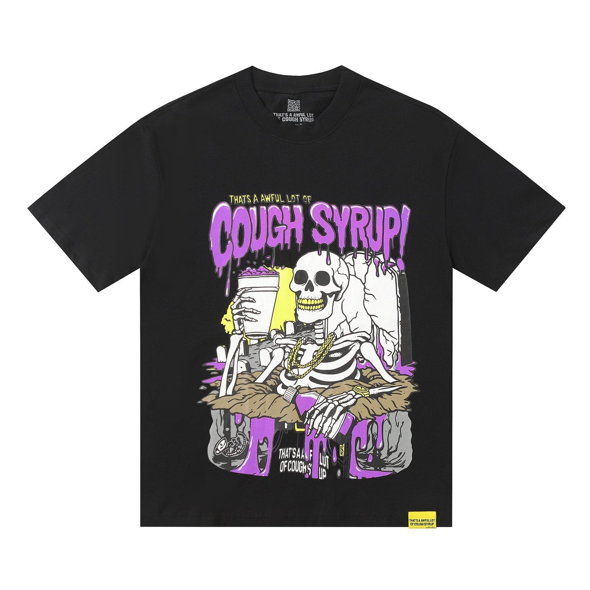 THAT'S A AWFUL LOT OF COUGH SYRUP Skeleton Graphic T-Shirt