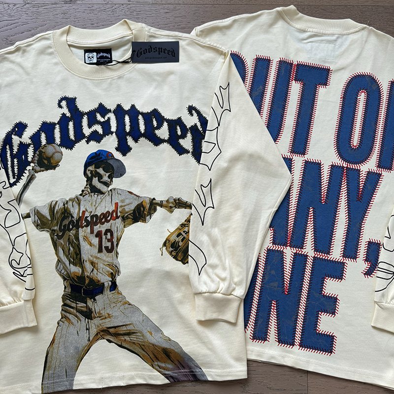 Godspeed Out of Many One Baseball Graphic Long-Sleeve T-Shirt