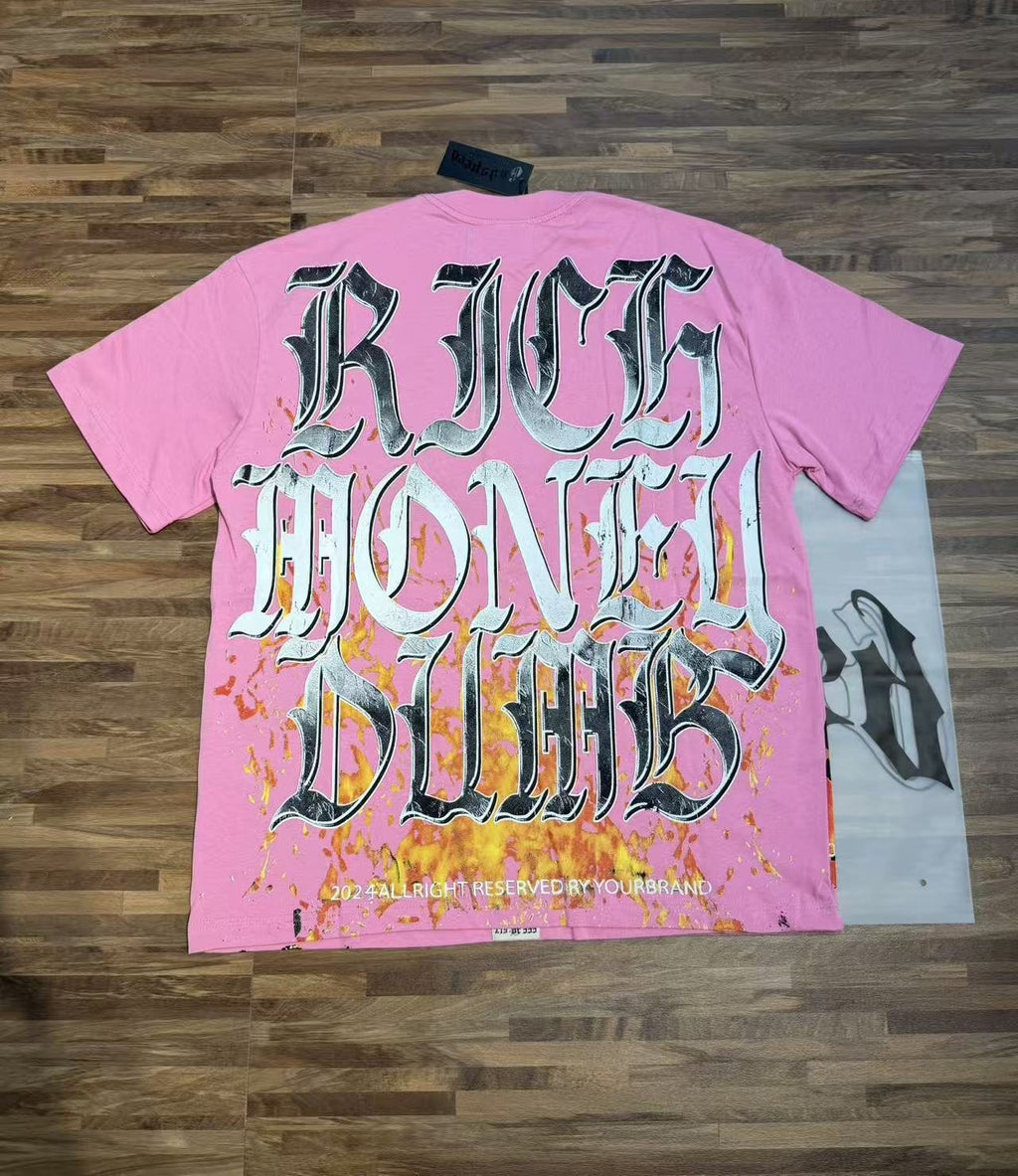 Godspeed Pink Skull Graphic T-Shirt