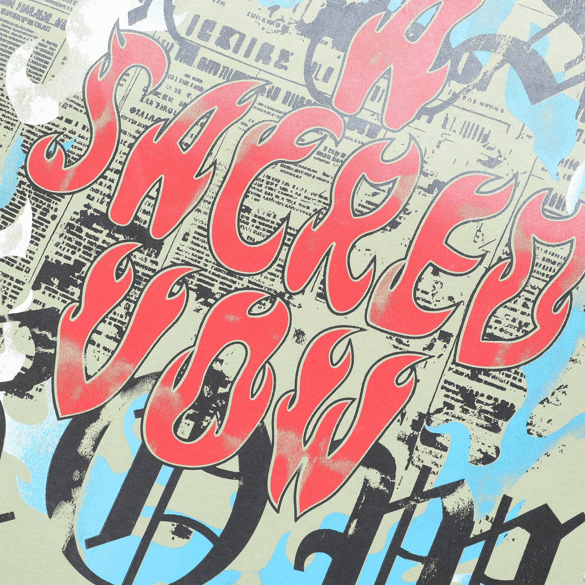 FIRST ROW Sacred Heart Cropped T-Shirt